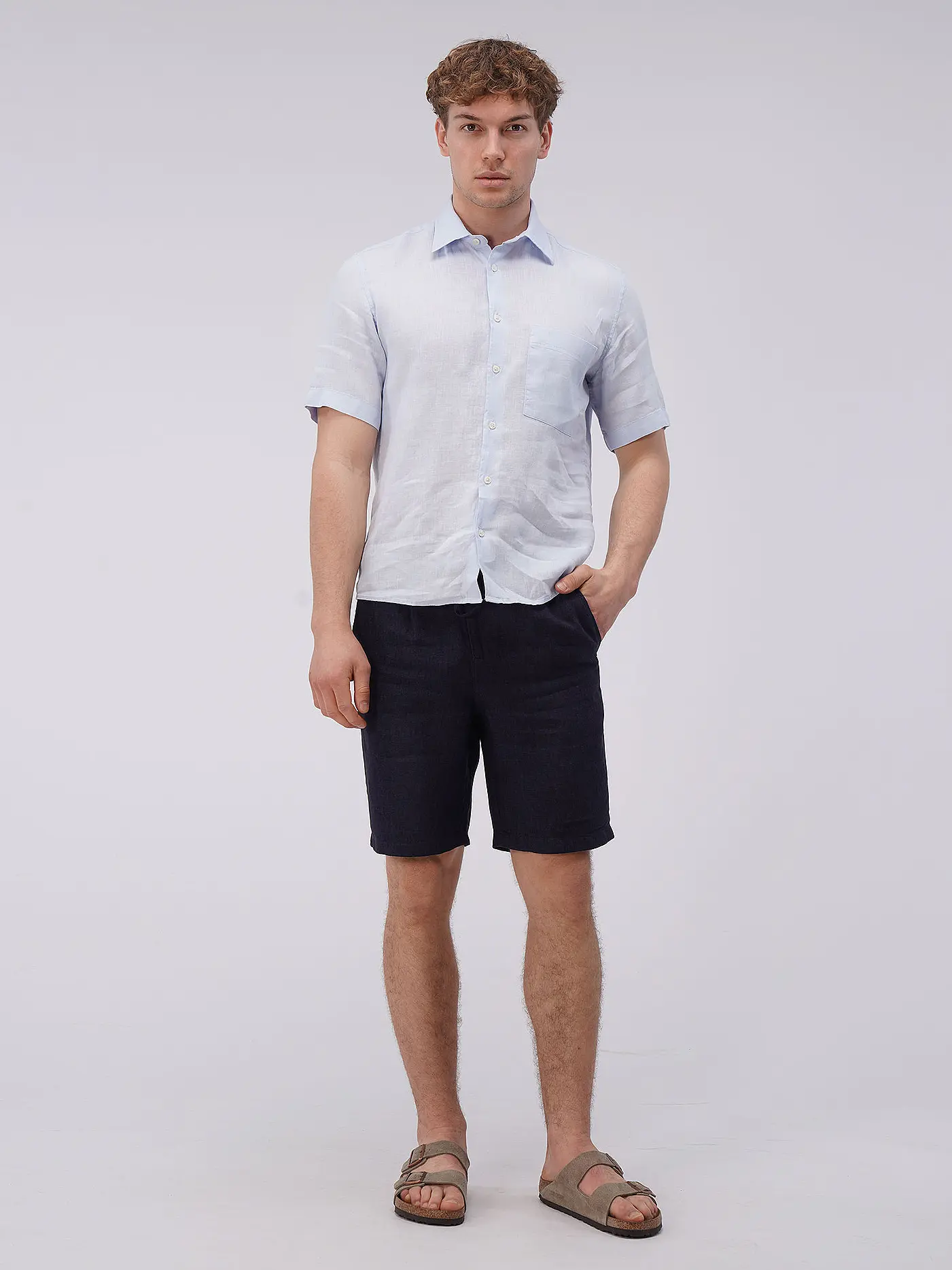 MARC O'POLO | Leinenhemd | hellblau